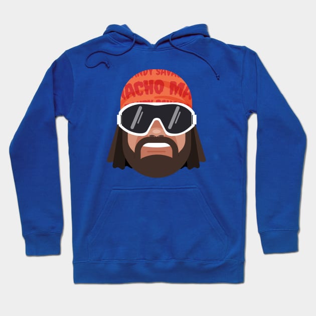 Randy Savage Head Hoodie by FITmedia